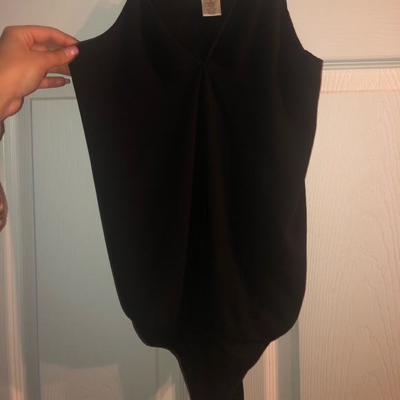 Black Medium ARDEN B Strappy Bodysuit - Picture 4 of 5